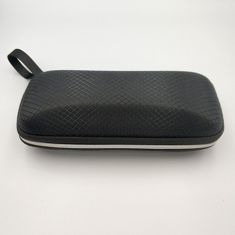 Myopic glasses case with diamond zipper