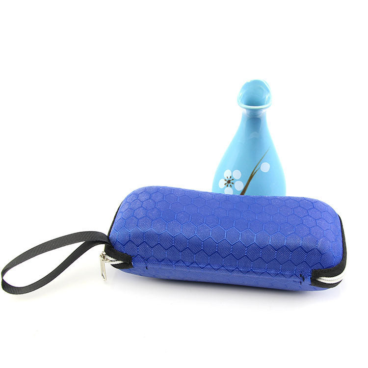 New silk fabric zipper glasses case