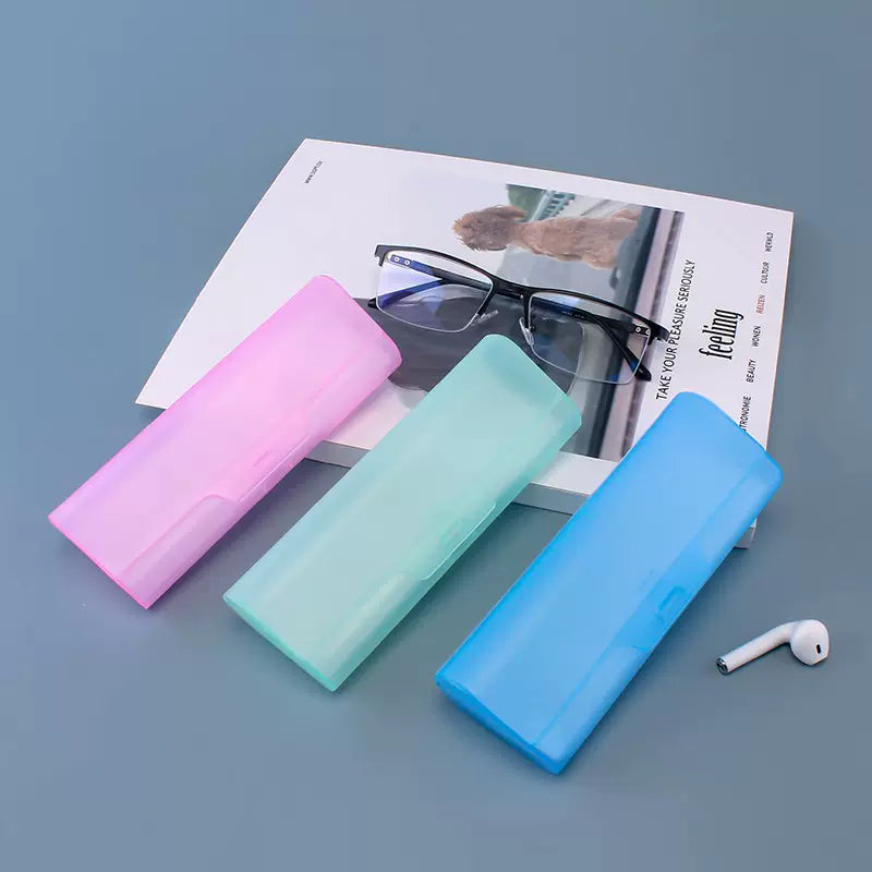 Japanese style ins simple transparent glasses case